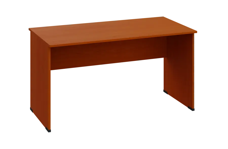 EPL 27 - 14 stůl kancelářský, dřevěná podnož, deska 25 mm, široký 1400 mm, třešeň šumavská